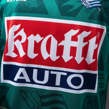 Real Sociedad Away Jersey 1995-1996 Football Kit Soccer Shirt