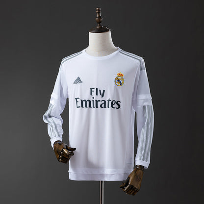 Real Madrid Jersey 2015-16 Home Retro Kit Long Sleeves