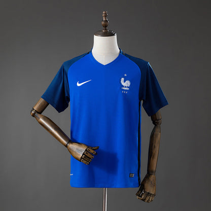 Retro France Home Jersey 2016 Football Kit Soccer Shirt