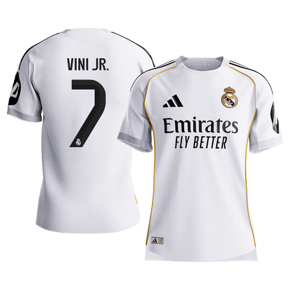 VINI JR. #7 Mens Real Madrid Home Jersey 2025/26 - Player Version (Slim Fit) [PREMIUM]