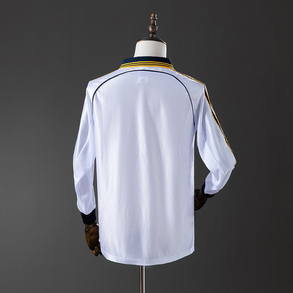 Real Madrid Jersey 1998-00 Home Retro Kit Long Sleeves