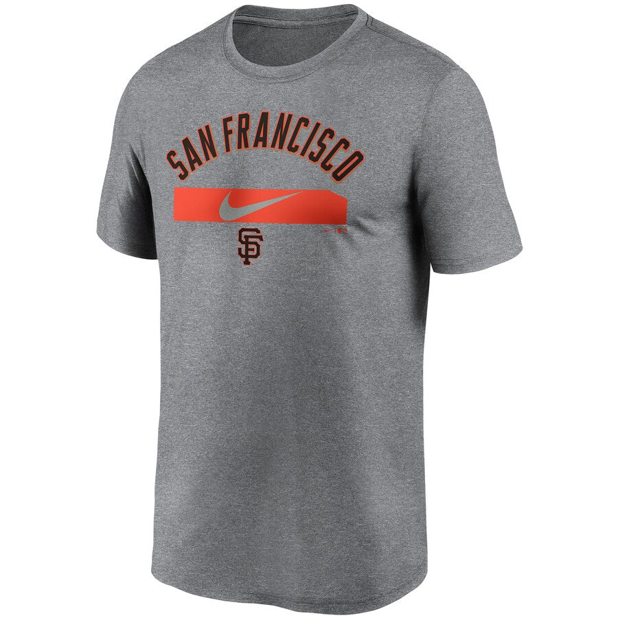 Nike Men's San Francisco Giants City Legend Practice Performance  T-Shirt-Gray