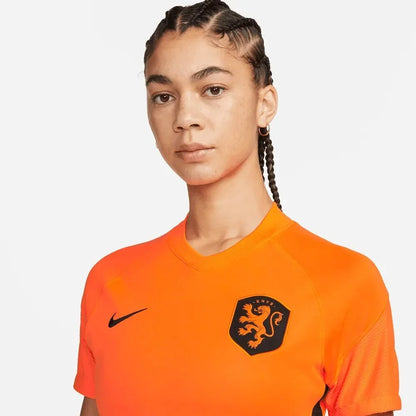 Nike Netherlands Women's EC22 Home Jersey - Total Orange-Black
