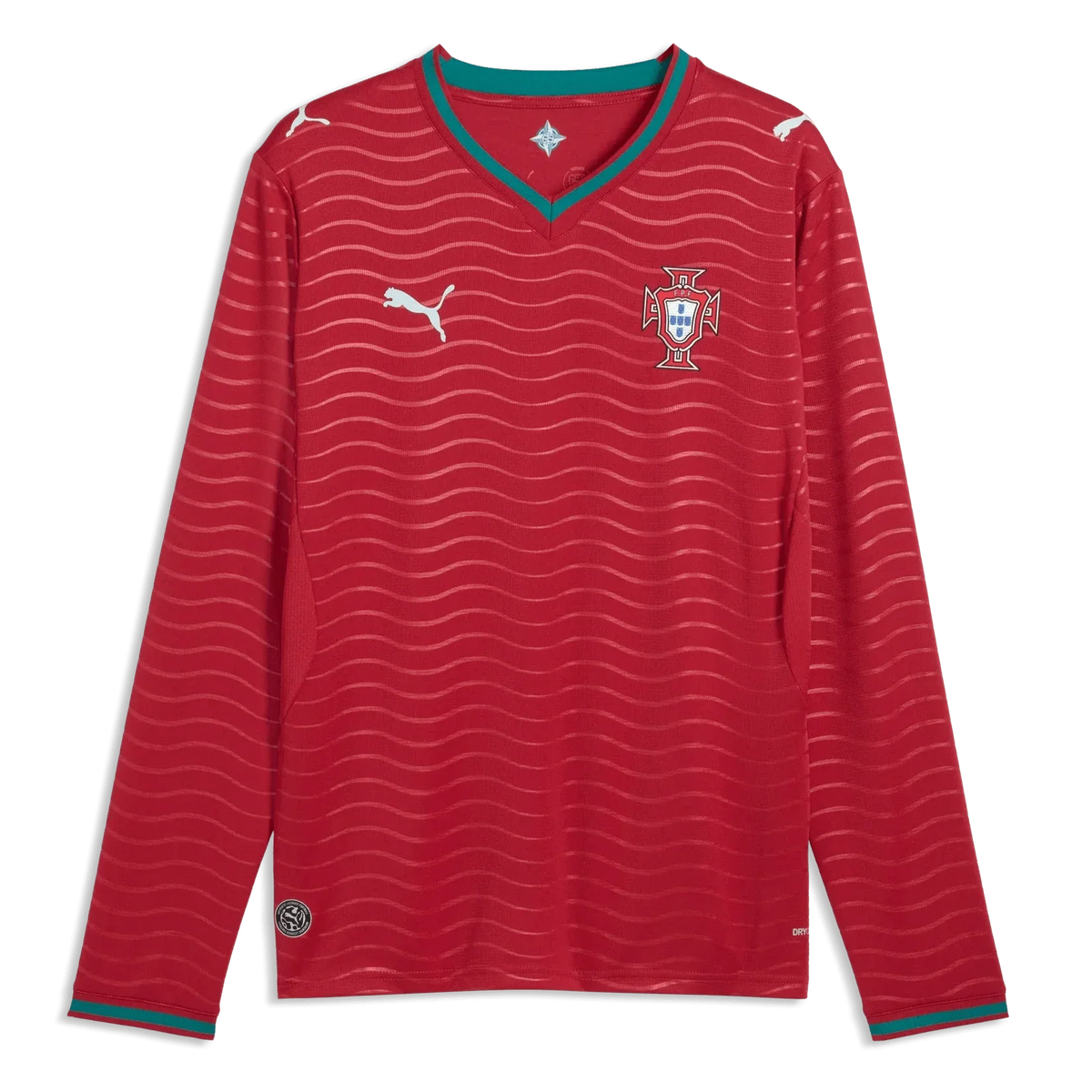 Puma 2026 Portugal Men's Stadium Home Long-Sleeve Soccer Jersey