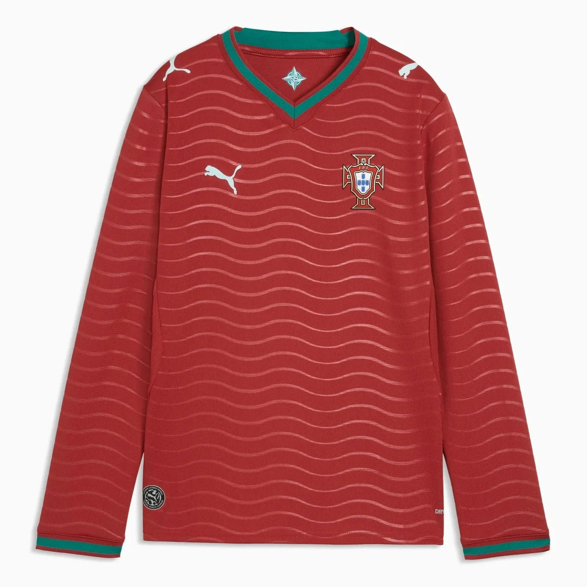 Puma 2026 Portugal Youth Stadium Home Long-Sleeve Jersey