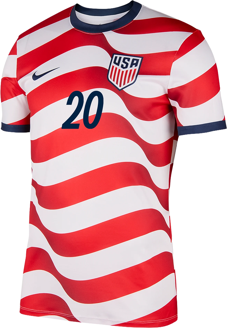 Nike USA 2026 Name & Number Supporters Home Shirt