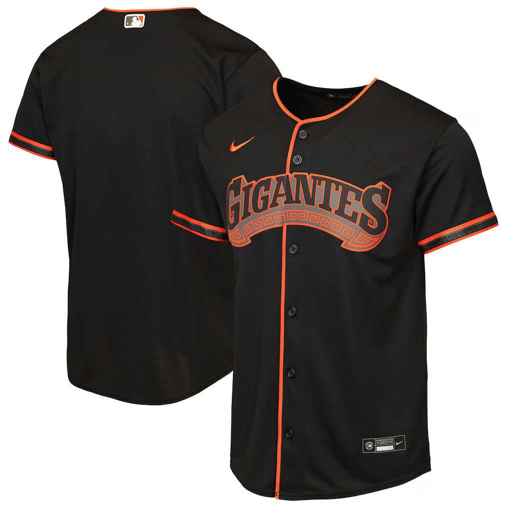 Nike Youth San Francisco Giants Alternate Replica Jersey - Black