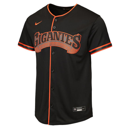 Nike Youth San Francisco Giants Alternate Replica Jersey - Black